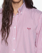 Mens Kade Ls Shirt Red-white Shirts - Multi Colour
