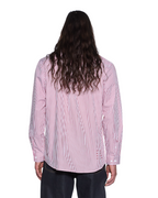 Mens Kade Ls Shirt Red-white Shirts - Multi Colour