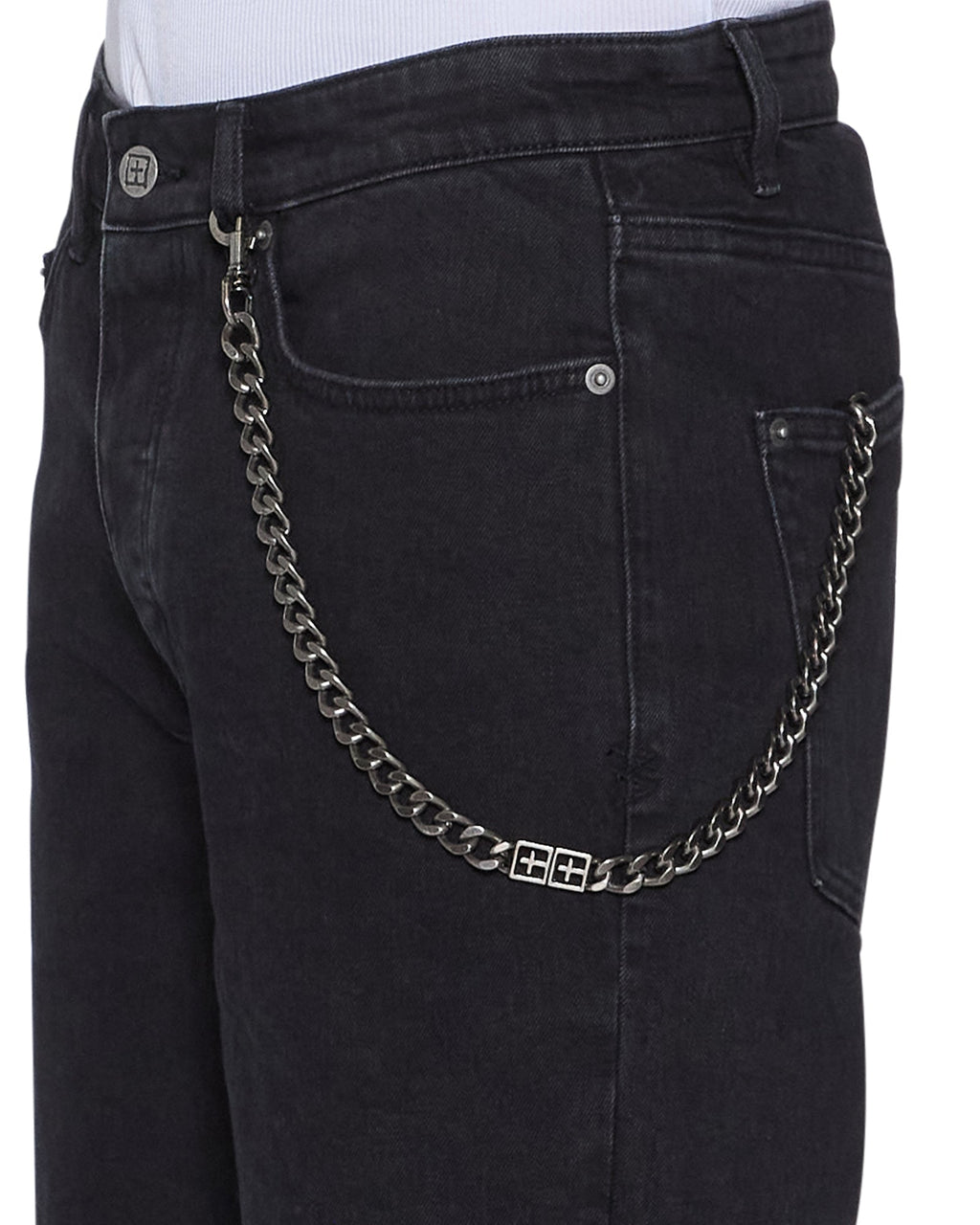 T Box Pocket Chain Accessories - Silver