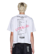 Mens Force Quit Ss Halen Tee Off White Boxy Tees - Beige
