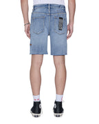 Mens Chopper Short Dakoa Blue Slim Walkshorts - Denim