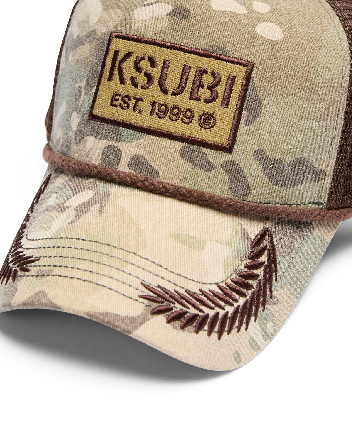 State Camo Trucker Regular Headwear - Green