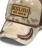 State Camo Trucker Regular Headwear - Green