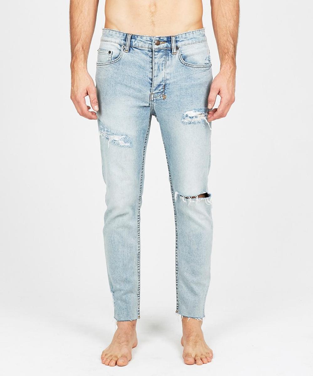 Mens Chitch Chop Slice N Dice Slim Denim Jeans - Denim