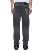 Mens Hazlow Villian Grey Straight Denim Jeans - Grey