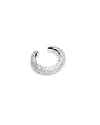 Krystal Ripple Ear Cuff Silver Jewellery - Silver