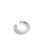 Krystal Ripple Ear Cuff Silver Jewellery - Silver