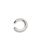 Krystal Ripple Ear Cuff Silver Jewellery - Silver