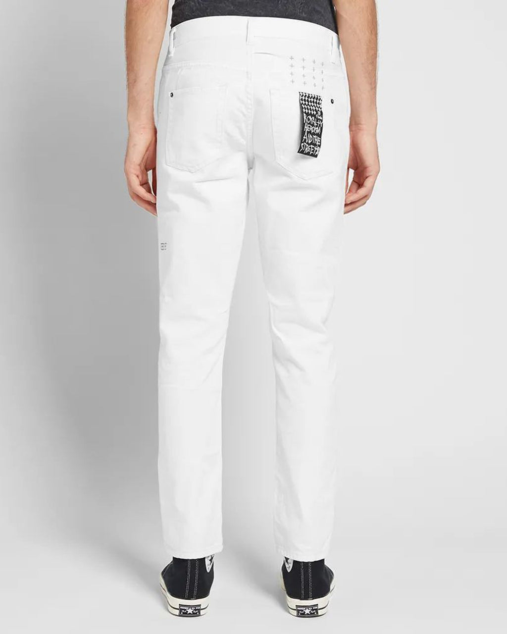 Mens Wolfgang Stark Tapered Denim Jeans - White