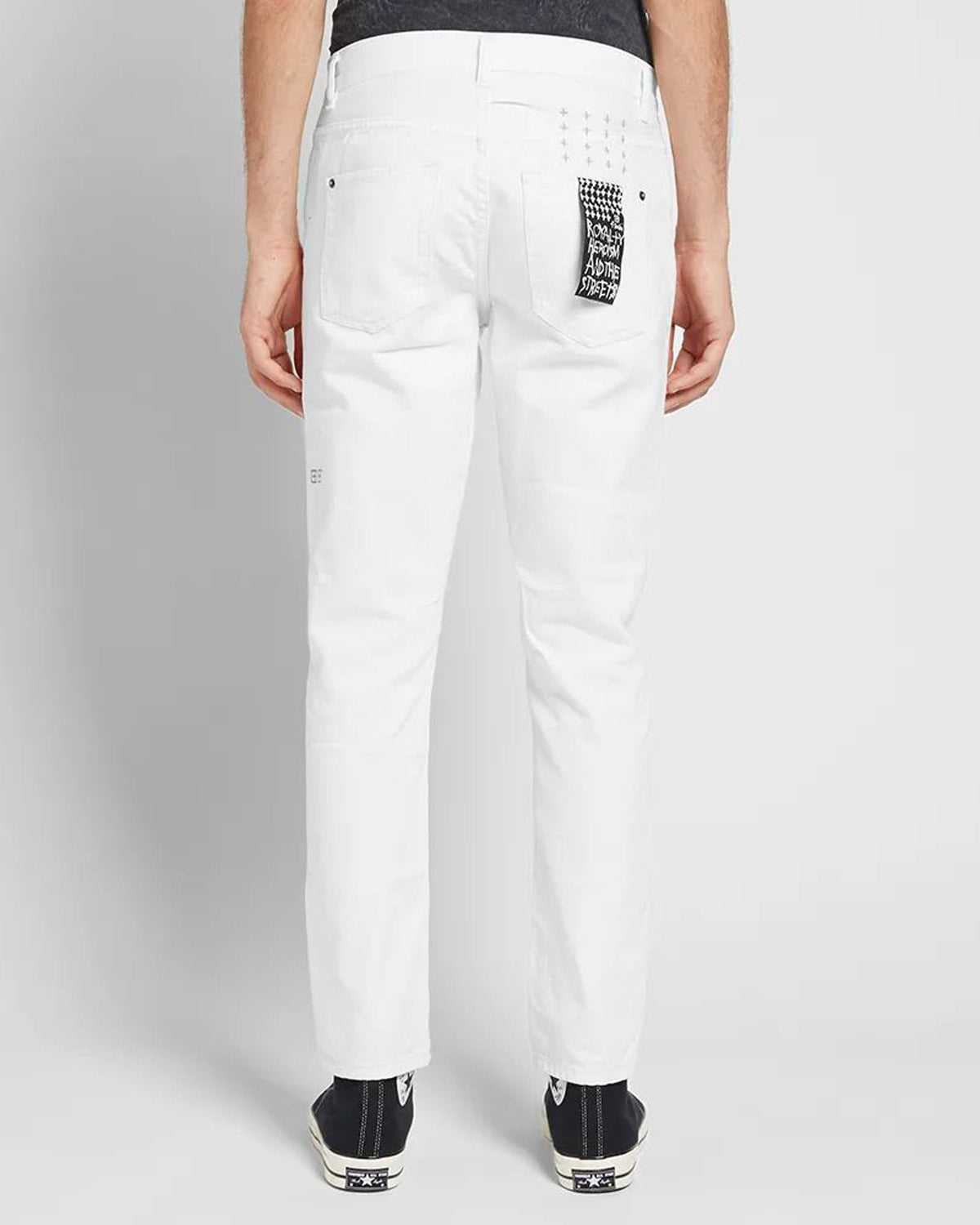 Mens Wolfgang Stark Tapered Denim Jeans - White