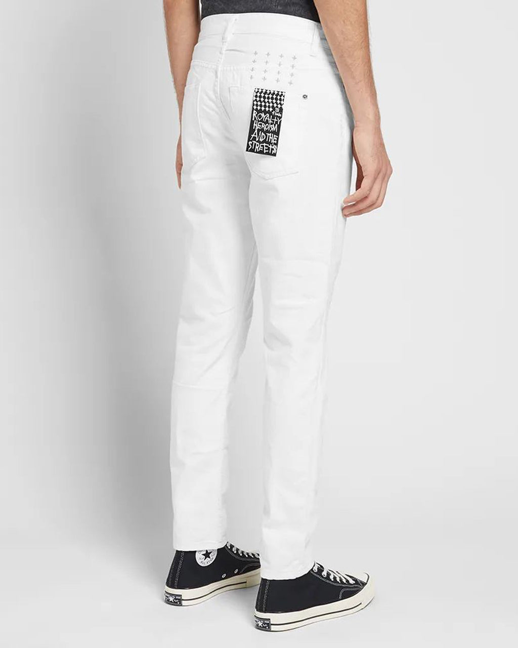 Mens Wolfgang Stark Tapered Denim Jeans - White