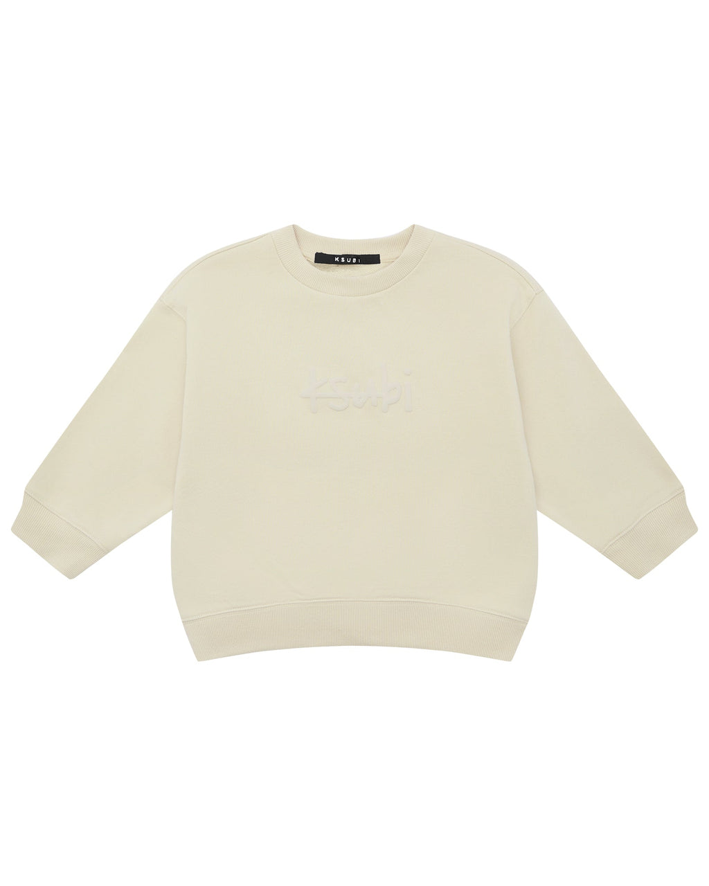 Kids 1999 Lil Biggie Crew Desert Oversized Fleece - Tan