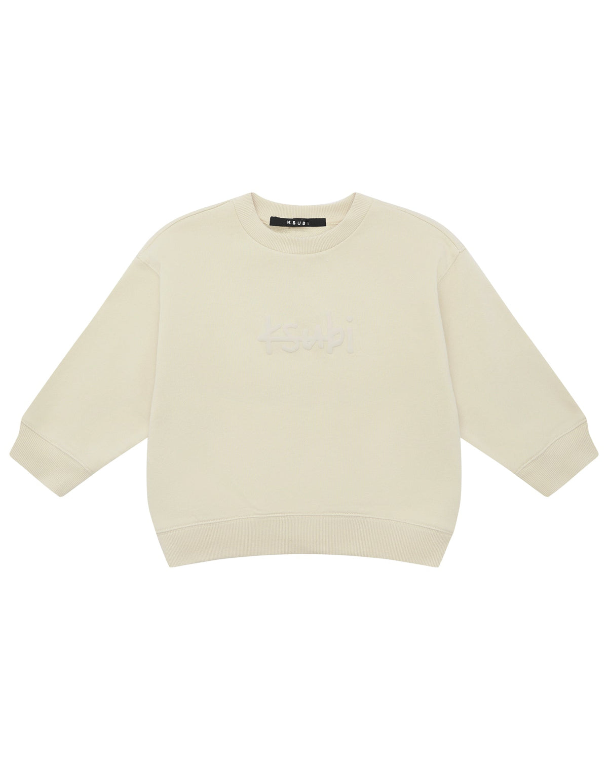 Kids 1999 Lil Biggie Crew Desert Oversized Fleece - Tan