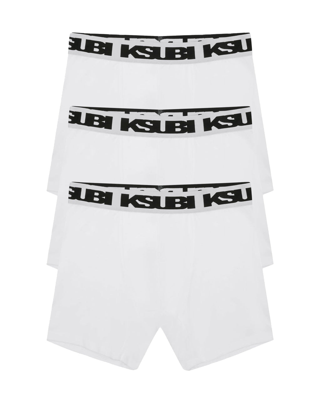 Royalty Boxer Brief 3 Pack White Underwear - White
