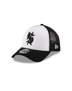 Ksubi X New Era 9forty A-frame Trucker Cap Black/white Headwear - Black