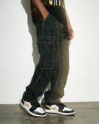 Mens Fugitive Cargo Pant Camo Straight Pants - Multi Colour