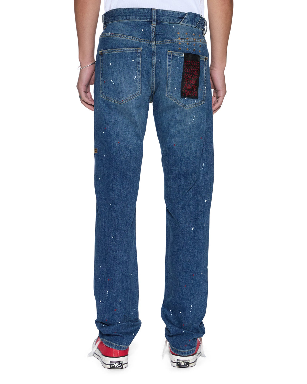 Mens Chitch Selvedge Artist Blue Slim Denim Jeans - Denim