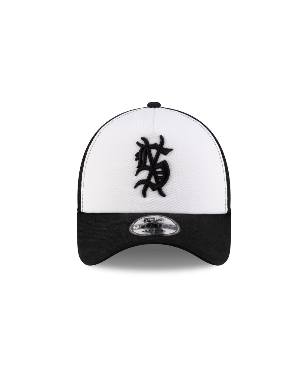 Ksubi X New Era 9forty A-frame Trucker Cap Black/white Headwear - Black