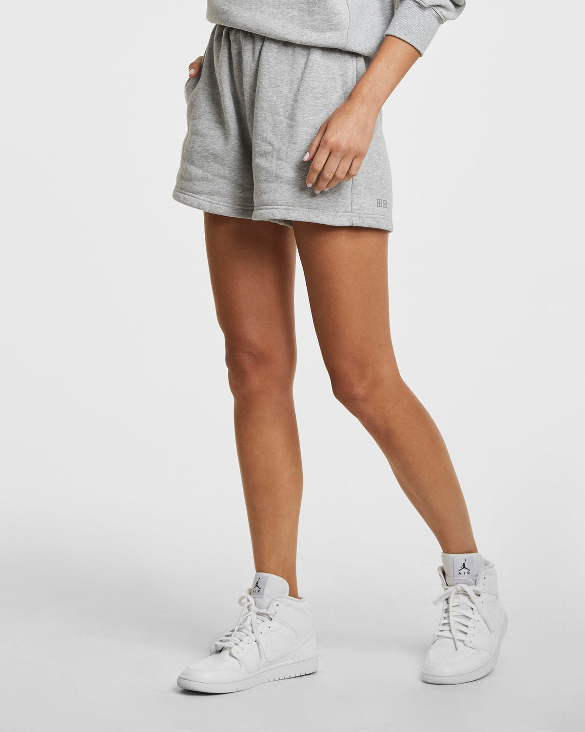 Womens 3 X 4 Trak Short Grey Marl Relaxed Walkshorts - Grey