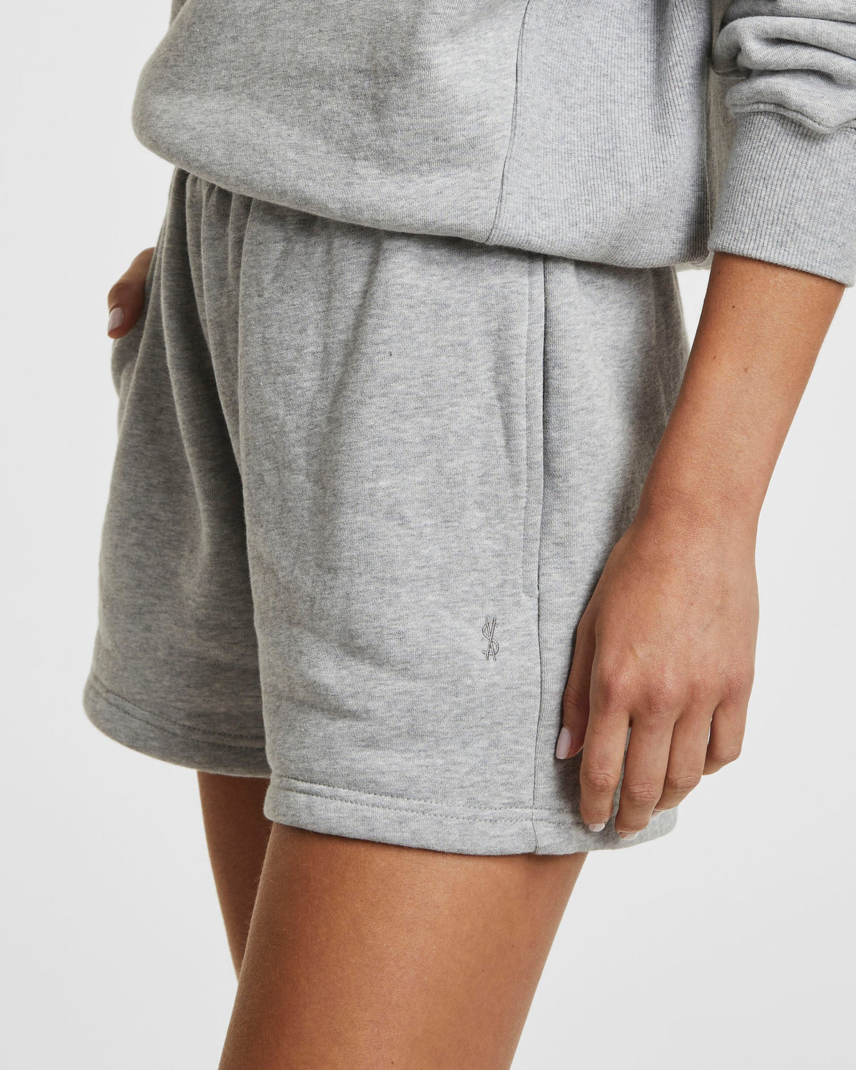 Womens 3 X 4 Trak Short Grey Marl Relaxed Walkshorts - Grey