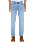 Mens Chitch Selvedge Sydney Blue Slim Denim Jeans - Denim