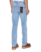 Mens Chitch Selvedge Sydney Blue Slim Denim Jeans - Denim