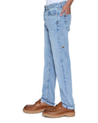 Mens Chitch Selvedge Sydney Blue Slim Denim Jeans - Denim