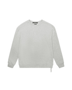 Mens 4 X 4 Biggie Crew Grey Marle Oversized Fleece - Grey