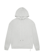 Mens 4 X 4 Biggie Hoodie Grey Marle Oversized Fleece - Grey