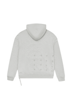 Mens 4 X 4 Biggie Hoodie Grey Marle Oversized Fleece - Grey
