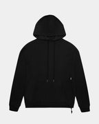 Mens 4 X 4 Biggie Hoodie Jet Black Oversized Fleece - Black