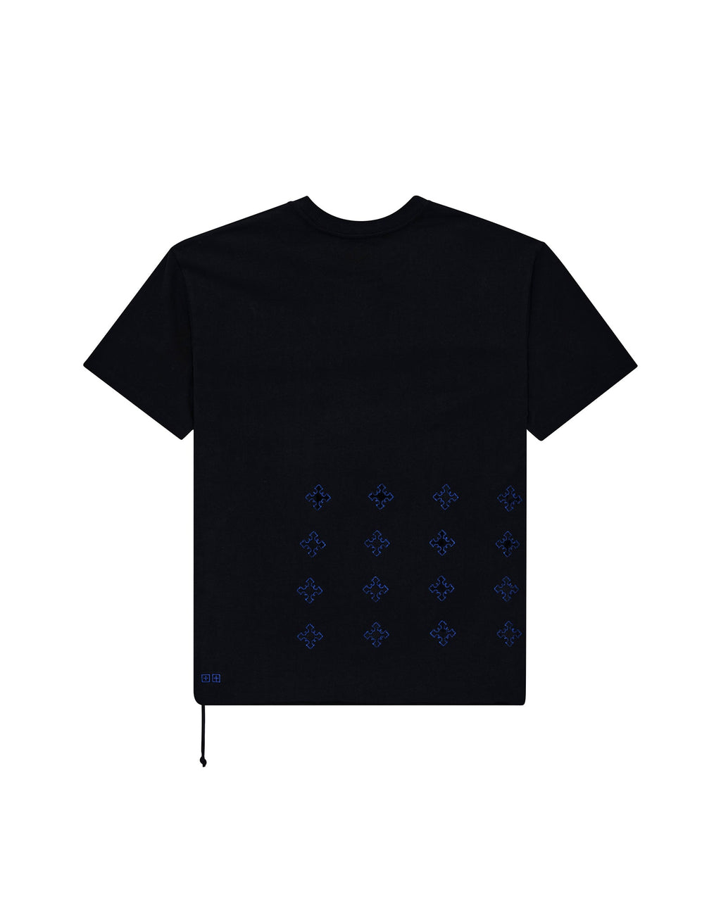 Mens 4x4 Paise Biggie Ss Tee Cobalt Black Regular Tees - Black