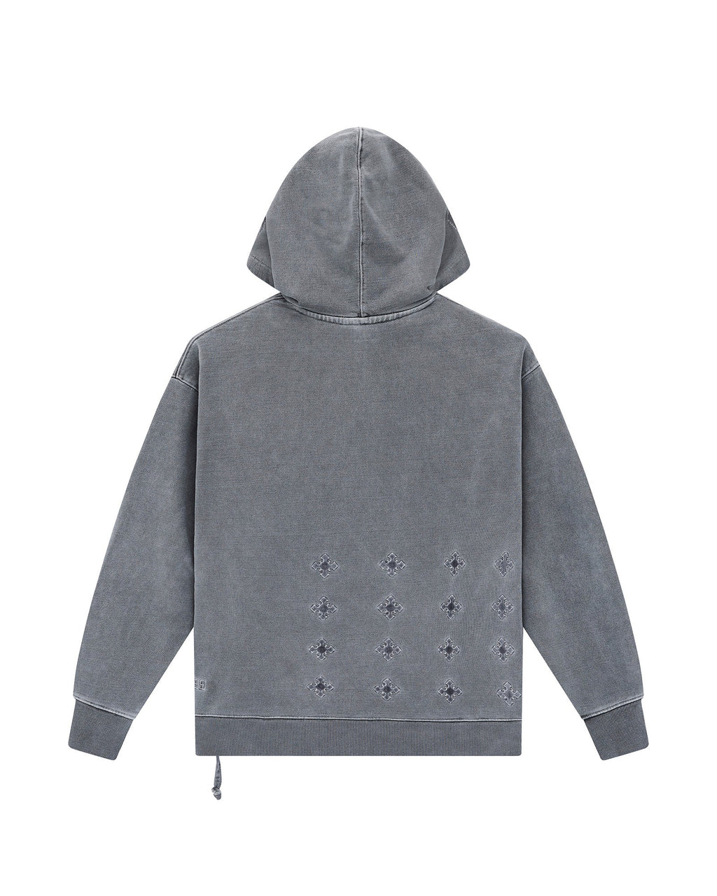 Mens 4x4 Paise Biggie Hoodie Charcoal Regular Fleece - Grey