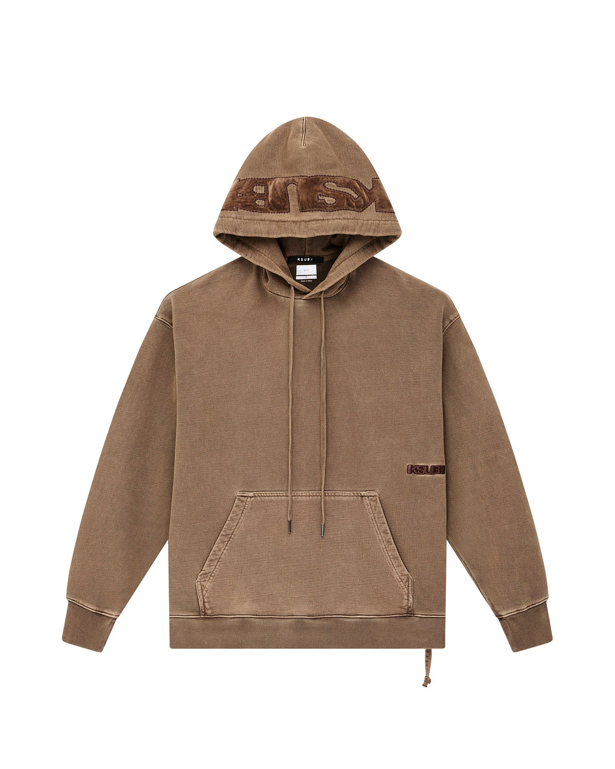 Mens 4x4 Paise Biggie Hoodie Espresso Regular Fleece - Brown