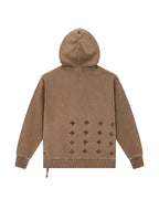 Mens 4x4 Paise Biggie Hoodie Espresso Regular Fleece - Brown
