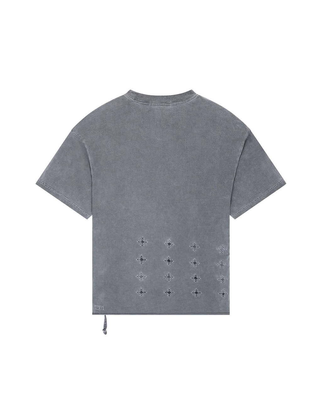 Mens 4x4 Paise Biggie Ss Tee Charcoal Regular Tees - Grey