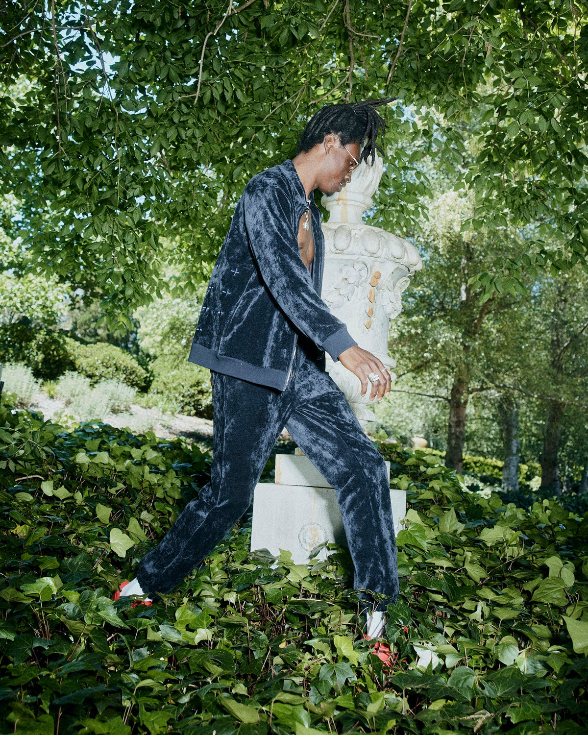 Mens Antidote Lofi Trak Petrol Regular Pants - Navy