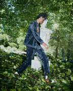 Mens Antidote Lofi Trak Petrol Regular Pants - Navy