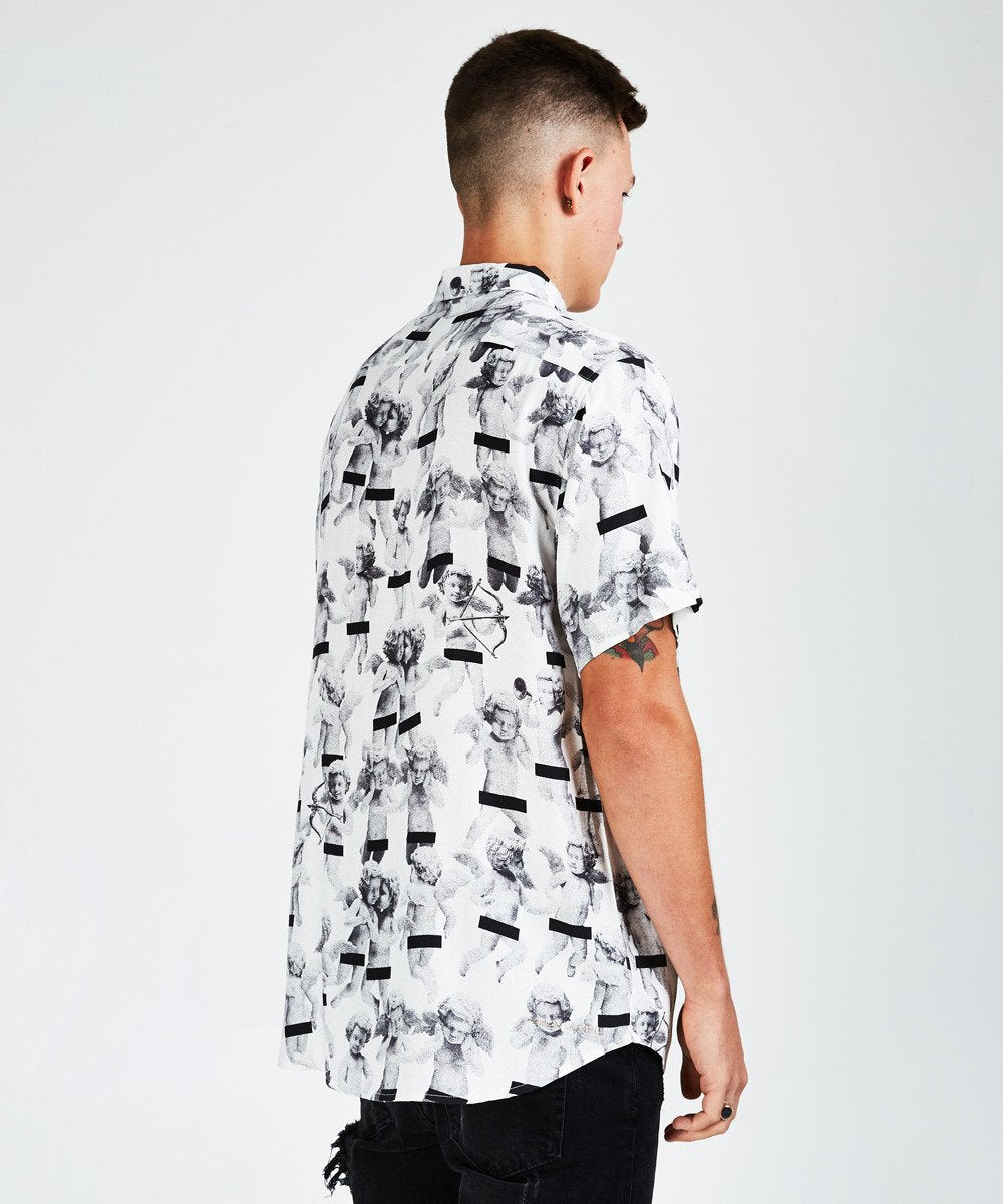 Mens Naughty Boys Ss Shirt Shirts - Multi Colour