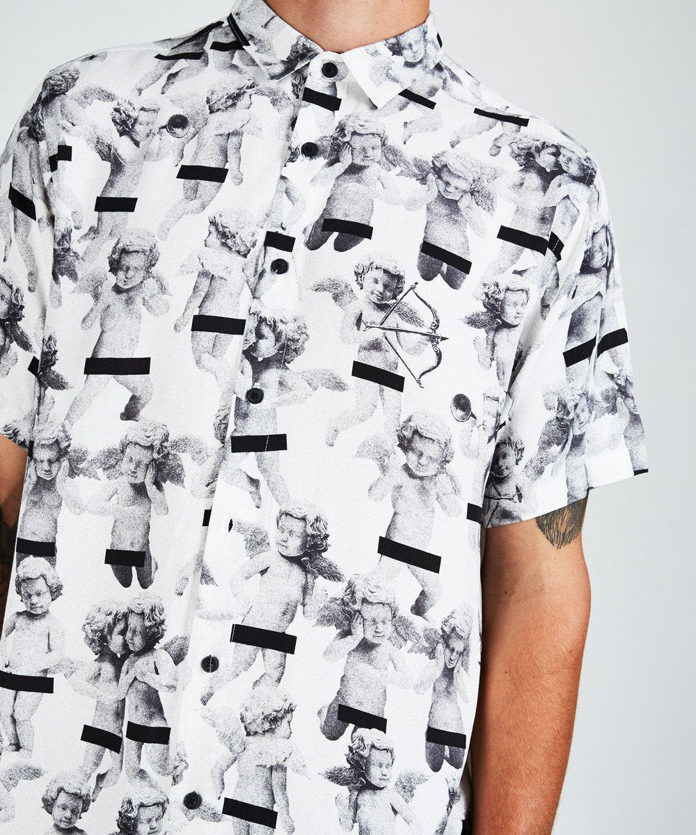 Mens Naughty Boys Ss Shirt Shirts - Multi Colour