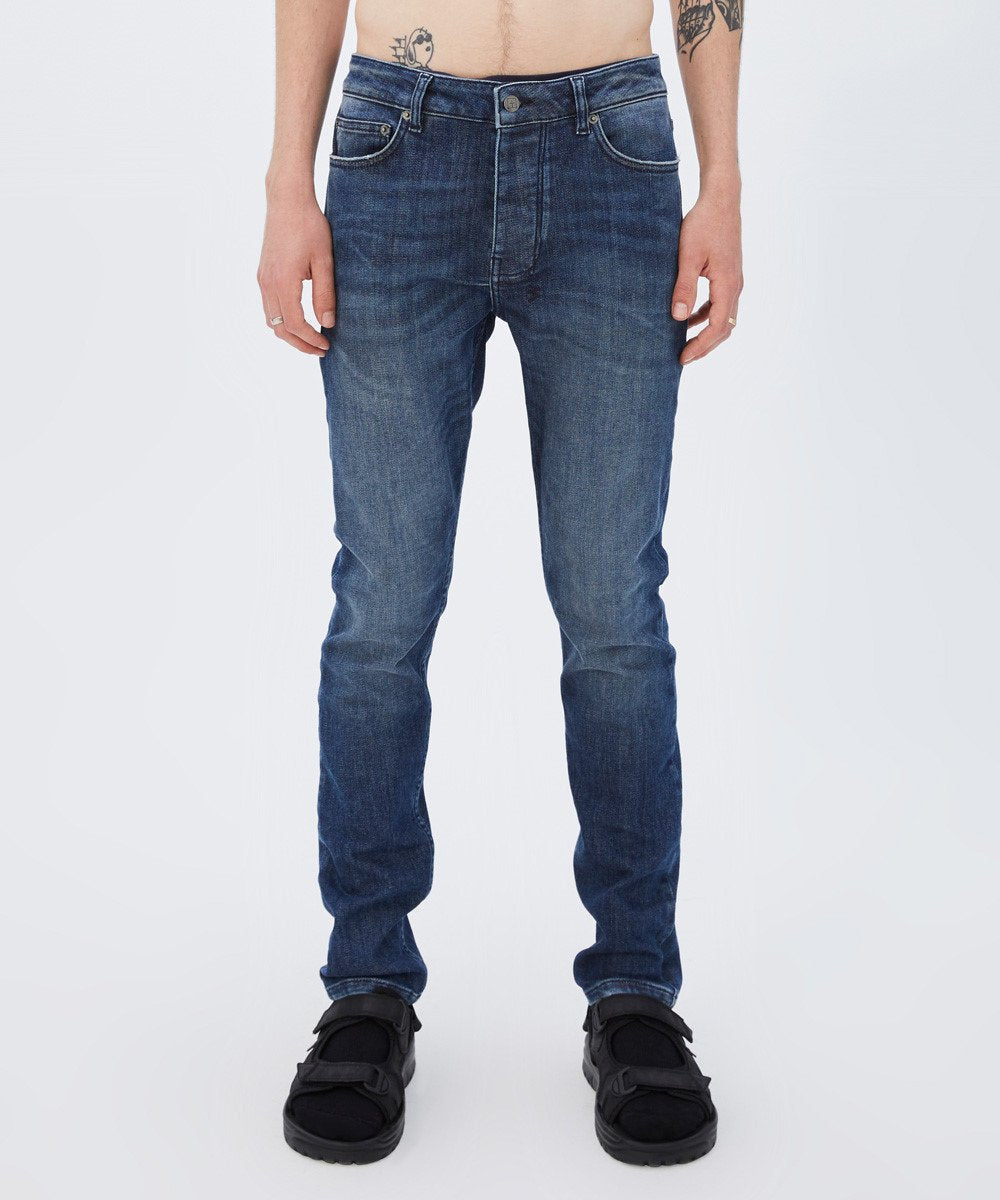 Mens Chitch Breaker Blue Slim Denim Jeans - Denim