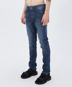 Mens Chitch Breaker Blue Slim Denim Jeans - Denim