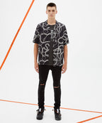 Mens Heavy Metal Resort Ss Shirt Regular Shirts - Black