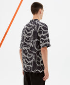 Mens Heavy Metal Resort Ss Shirt Regular Shirts - Black