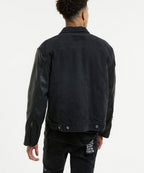 Mens Oh G Jacket Throwblack Biker Oversized Jackets - Black