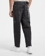 Mens Bullet Crop Asphalt Relaxed Denim Jeans - Black