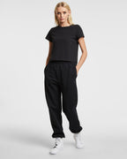 Womens 3 X 4 Mini Ss Tee Jet Black Fitted Tees - Black