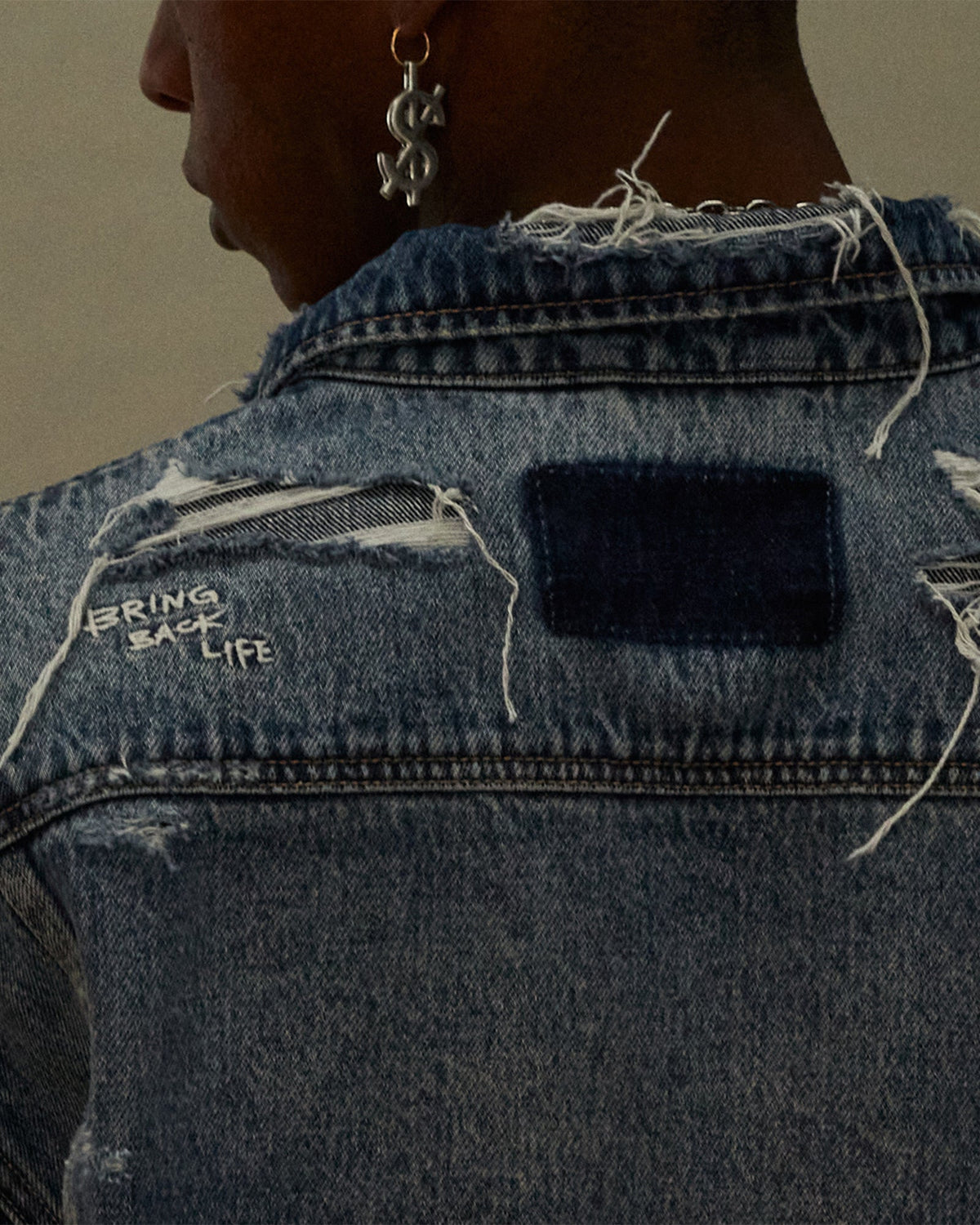 Mens Oh G Jacket Ekstatik Oversized Jackets - Denim