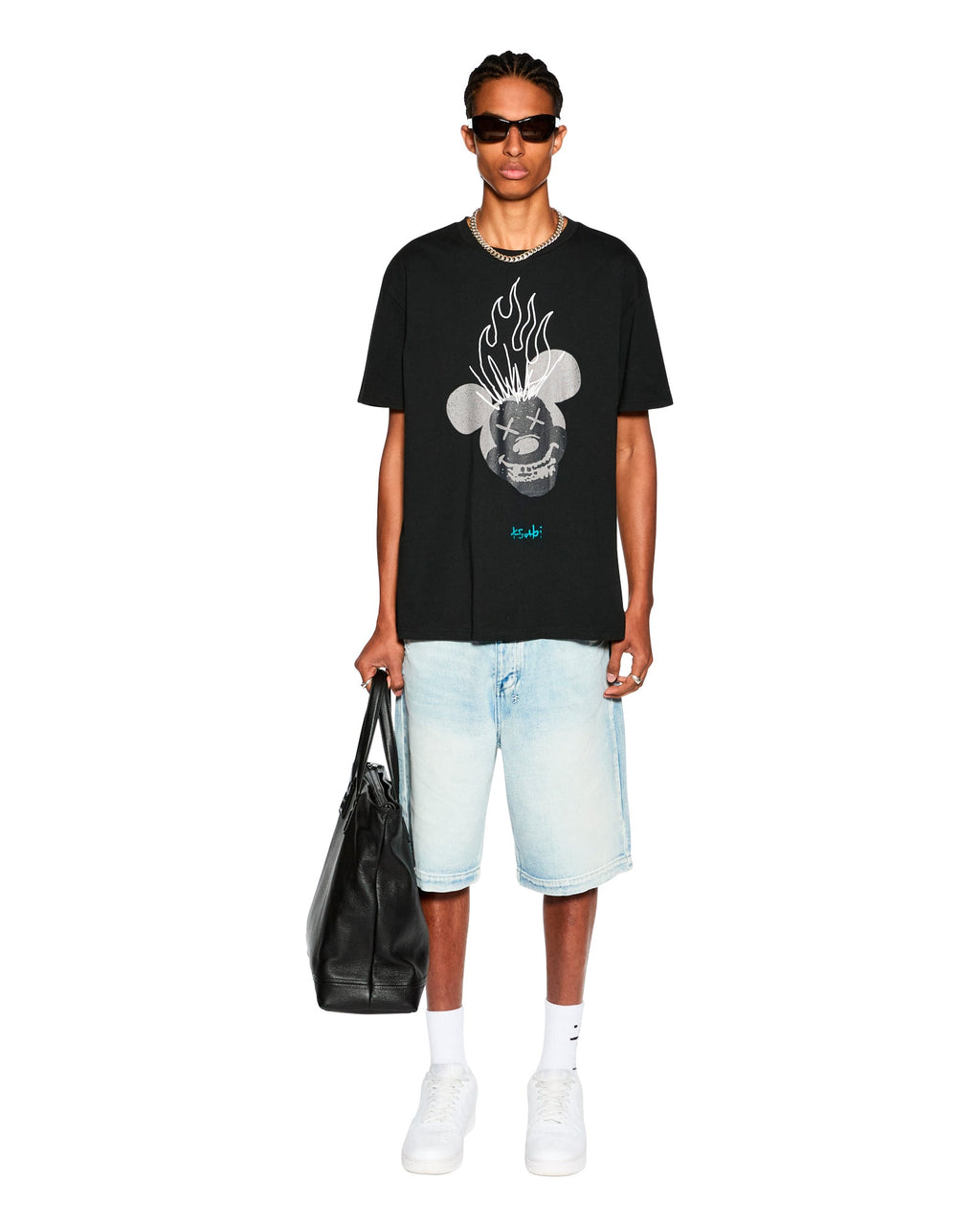 Mens Maxx Short Blue Ice Relaxed Walkshorts - Denim