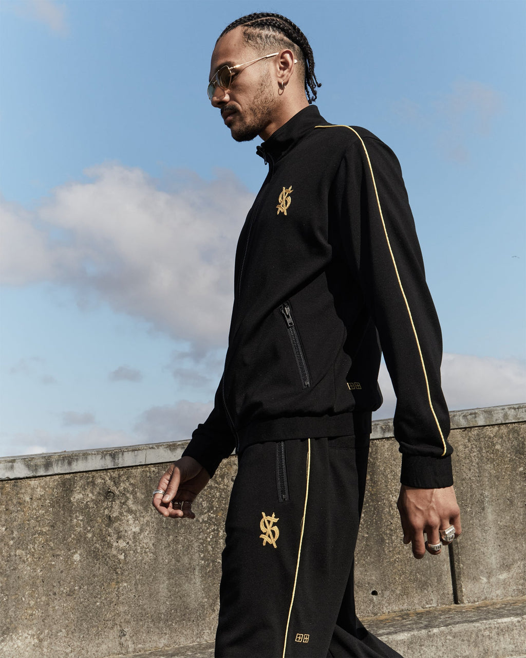 Mens Antidote Trak Jacket Black/yellow Relaxed Jackets - Black